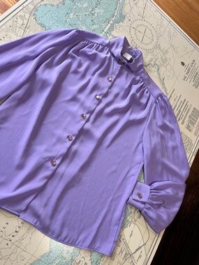 Vintage Pastel Purple Elite Blouse
